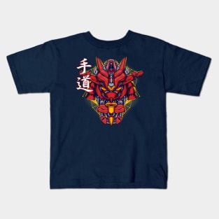 Crimson Bushido MK 3 - Samurai Sazer XV Mecha Concept Art Gundam Kids T-Shirt